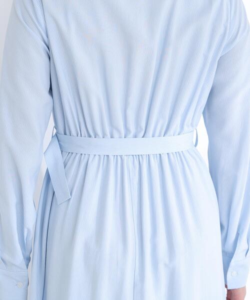 NATURAL BEAUTY BASIC（ナチュラルビューティーベーシック）の「◇ダブルカラーシャツワンピース（シャツワンピース・レディース・グレー系その他/ブルー系その他・P/S/MEDIUM）」の4枚目の写真