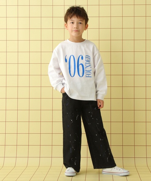 LEPSIM（レプシィム）の「【KIDS】アソートグラフィック長袖T　645010（Tシャツ/カットソー・キッズ・ホワイト/チャコールグレー・120/130/140）」の4枚目の写真