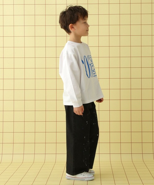 LEPSIM（レプシィム）の「【KIDS】アソートグラフィック長袖T　645010（Tシャツ/カットソー・キッズ・ホワイト/チャコールグレー・120/130/140）」の6枚目の写真