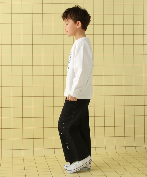 LEPSIM（レプシィム）の「【KIDS】アソートグラフィック長袖T　645010（Tシャツ/カットソー・キッズ・ホワイト/チャコールグレー・120/130/140）」の7枚目の写真