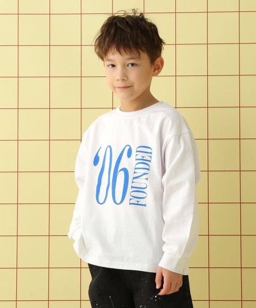 LEPSIM（レプシィム）の「【KIDS】アソートグラフィック長袖T　645010（Tシャツ/カットソー・キッズ・ホワイト/チャコールグレー・120/130/140）」の9枚目の写真