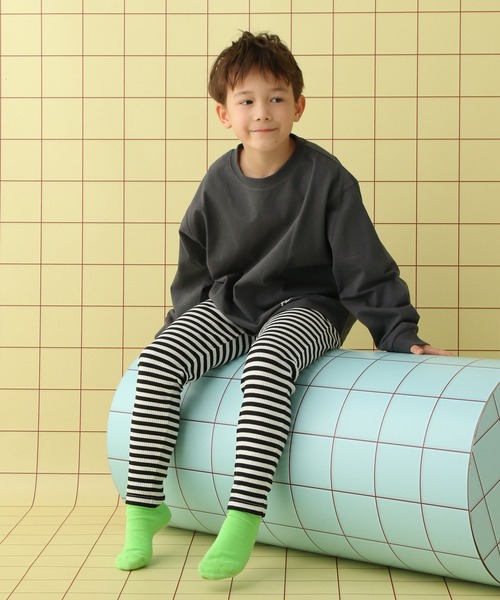 LEPSIM（レプシィム）の「【KIDS】アソートグラフィック長袖T　645010（Tシャツ/カットソー・キッズ・ホワイト/チャコールグレー・120/130/140）」の12枚目の写真