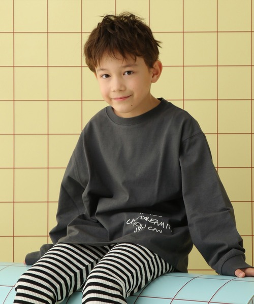 LEPSIM（レプシィム）の「【KIDS】アソートグラフィック長袖T　645010（Tシャツ/カットソー・キッズ・ホワイト/チャコールグレー・120/130/140）」の16枚目の写真