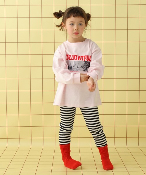 LEPSIM（レプシィム）の「【KIDS】アソートグラフィック長袖T　645010（Tシャツ/カットソー・キッズ・ホワイト/チャコールグレー・120/130/140）」の21枚目の写真