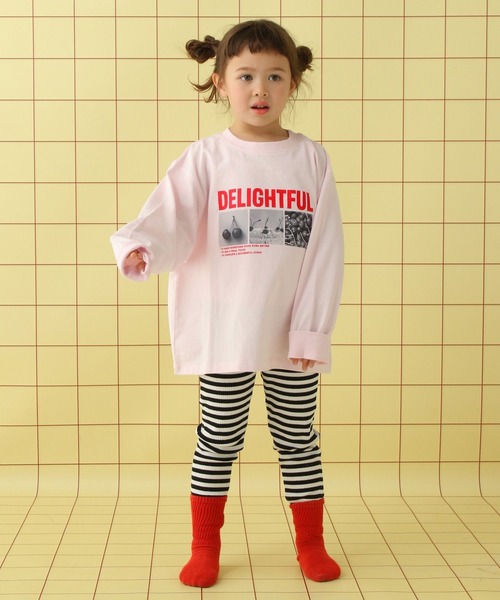 LEPSIM（レプシィム）の「【KIDS】アソートグラフィック長袖T　645010（Tシャツ/カットソー・キッズ・ホワイト/チャコールグレー・120/130/140）」の22枚目の写真