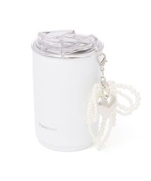 Francfranc（フランフラン）の「チャーム付き ステンレスタンブラー ホワイト 水筒 マイボトル（グラス/マグカップ/タンブラー）」