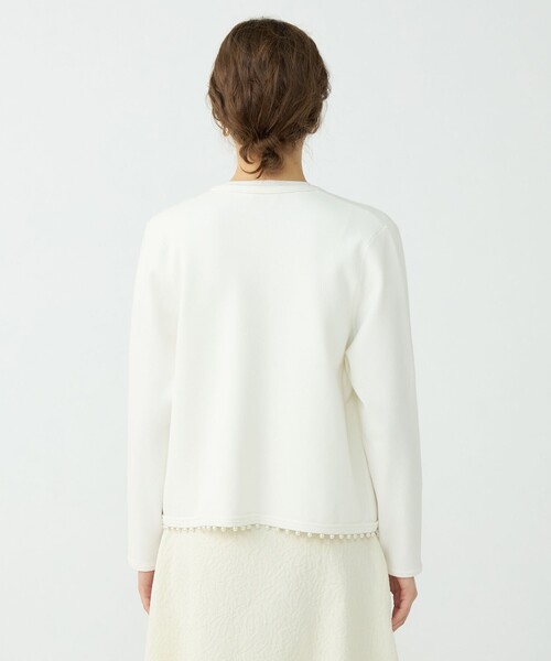 BALLSEY（ボールジィ）の「パンチングパール クルーネックカーディガン（カーディガン/ボレロ・レディース・ホワイト・S）」の8枚目の写真