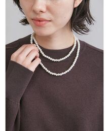 Mila Owen | メタルリングパールロングネックレス(ネックレス)