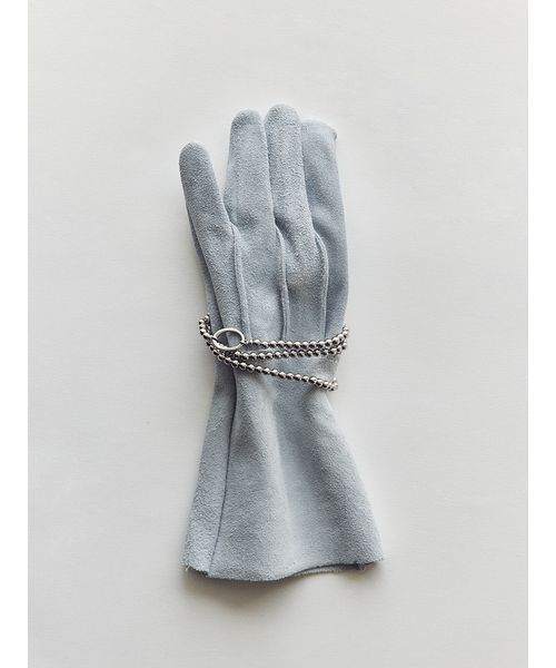 Mila Owen（ミラオーウェン）の「メタルリングパールロングネックレス（ネックレス・レディース・ホワイト/シルバー・F）」の2枚目の写真