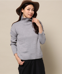 ELFORBR | ラメ入後スリットハイネックプルオーバー(ニット/セーター)