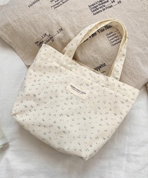 VIBGYOR（ヴィブジョー）の「Mignonjour/フラワー柄コーデュロイミニトートバッグ M2889（トートバッグ）」