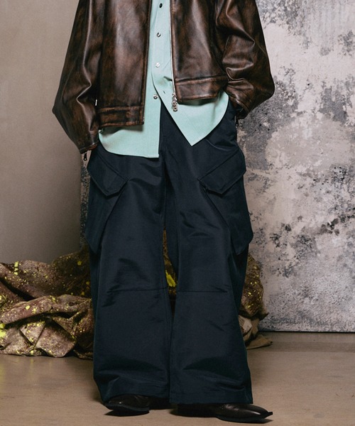 MAISON SPECIAL（メゾンスペシャル）の「《UNISEX》Prime-Wide BDU Cargo Pants/プライムワイドBDUカーゴパンツ【MAISON SPECIAL/メゾンスペシャル】■セットアップ対応■（カーゴパンツ・メンズ・ベージュ/バーガンディー/カーキ/キャメル/ネイビー・2/1/0）」の4枚目の写真