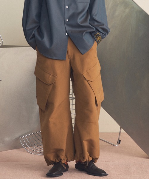 MAISON SPECIAL（メゾンスペシャル）の「《UNISEX》Prime-Wide BDU Cargo Pants/プライムワイドBDUカーゴパンツ【MAISON SPECIAL/メゾンスペシャル】■セットアップ対応■（カーゴパンツ・メンズ・ベージュ/バーガンディー/カーキ/キャメル/ネイビー・2/1/0）」の5枚目の写真