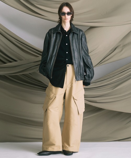 MAISON SPECIAL（メゾンスペシャル）の「《UNISEX》Prime-Wide BDU Cargo Pants/プライムワイドBDUカーゴパンツ【MAISON SPECIAL/メゾンスペシャル】■セットアップ対応■（カーゴパンツ・メンズ・ベージュ/バーガンディー/カーキ/キャメル/ネイビー・2/1/0）」の19枚目の写真