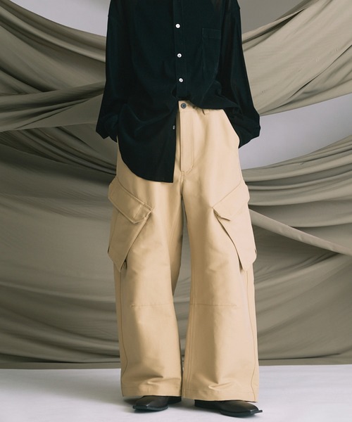 MAISON SPECIAL（メゾンスペシャル）の「《UNISEX》Prime-Wide BDU Cargo Pants/プライムワイドBDUカーゴパンツ【MAISON SPECIAL/メゾンスペシャル】■セットアップ対応■（カーゴパンツ・メンズ・ベージュ/バーガンディー/カーキ/キャメル/ネイビー・2/1/0）」の7枚目の写真