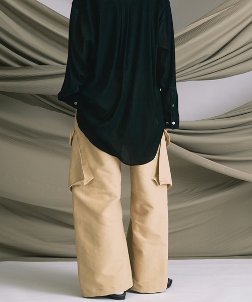 MAISON SPECIAL（メゾンスペシャル）の「《UNISEX》Prime-Wide BDU Cargo Pants/プライムワイドBDUカーゴパンツ【MAISON SPECIAL/メゾンスペシャル】■セットアップ対応■（カーゴパンツ・メンズ・ベージュ/バーガンディー/カーキ/キャメル/ネイビー・2/1/0）」の9枚目の写真