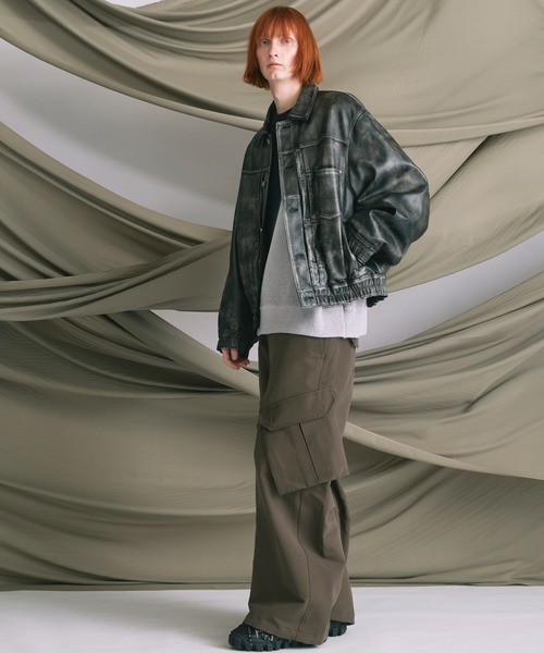 MAISON SPECIAL（メゾンスペシャル）の「《UNISEX》Prime-Wide BDU Cargo Pants/プライムワイドBDUカーゴパンツ【MAISON SPECIAL/メゾンスペシャル】■セットアップ対応■（カーゴパンツ・メンズ・ベージュ/バーガンディー/カーキ/キャメル/ネイビー・2/1/0）」の16枚目の写真