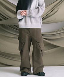 MAISON SPECIAL ワークパンツ カーキ系Mサイズ MAISON SPECIAL｜メゾン スペシャル（メンズ）のパンツ（グリーン