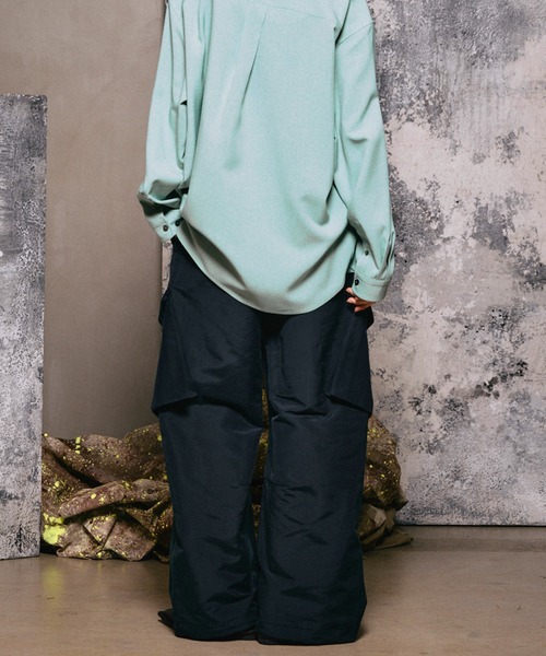 MAISON SPECIAL（メゾンスペシャル）の「《UNISEX》Prime-Wide BDU Cargo Pants/プライムワイドBDUカーゴパンツ【MAISON SPECIAL/メゾンスペシャル】■セットアップ対応■（カーゴパンツ・メンズ・ベージュ/バーガンディー/カーキ/キャメル/ネイビー・2/1/0）」の12枚目の写真