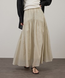 SALON adam et rope'（サロン アダム エ ロペ）の「【WEB限定】コットンオーガンジーギャザースカート（スカート）」