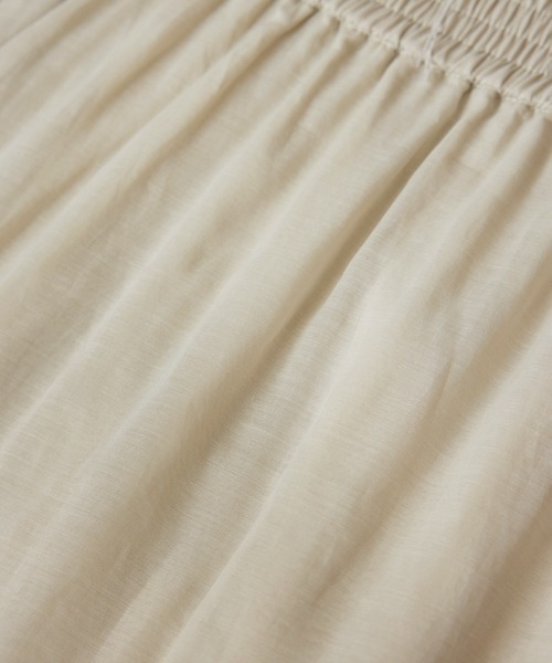 SALON adam et rope'（サロン アダム エ ロペ）の「【WEB限定】コットンオーガンジーギャザースカート（スカート・レディース・オフホワイト/ブラック/ベージュ系その他・FREE）」の16枚目の写真