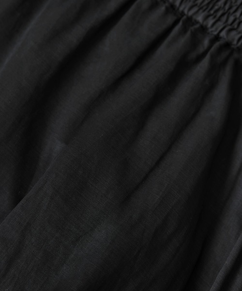 SALON adam et rope'（サロン アダム エ ロペ）の「【WEB限定】コットンオーガンジーギャザースカート（スカート・レディース・オフホワイト/ブラック/ベージュ系その他・FREE）」の17枚目の写真