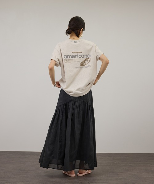 SALON adam et rope'（サロン アダム エ ロペ）の「【WEB限定】コットンオーガンジーギャザースカート（スカート・レディース・オフホワイト/ブラック/ベージュ系その他・FREE）」の19枚目の写真