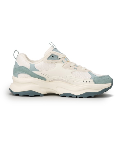 FILA(フィラ)の「WAVY BLOCK(スニーカー・レディース・ホワイト×ブルー・23.5cm/24.0cm/24.5cm/25.0cm/25.5cm/26.0cm/23.0cm)」の5枚目の写真