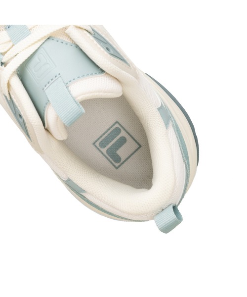 FILA(フィラ)の「WAVY BLOCK(スニーカー・レディース・ホワイト×ブルー・23.5cm/24.0cm/24.5cm/25.0cm/25.5cm/26.0cm/23.0cm)」の7枚目の写真