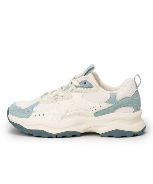 FILA(フィラ)の「WAVY BLOCK(スニーカー・レディース・ホワイト×ブルー・23.5cm/24.0cm/24.5cm/25.0cm/25.5cm/26.0cm/23.0cm)」の4枚目の写真