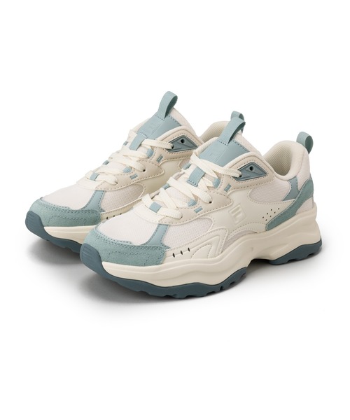 FILA(フィラ)の「WAVY BLOCK / ウェイビーブロック / カジュアルスニーカー(スニーカー・レディース・ホワイト×ブルー・23.5cm/24.0cm/24.5cm/25.0cm/25.5cm/26.0cm/23.0cm)」の10枚目の写真