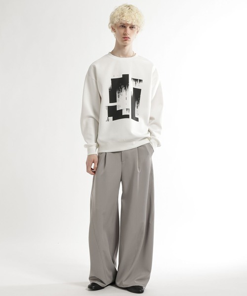 HARE(ハレ)の「Panel artプリントカット(HARE)(Tシャツ/カットソー・メンズ・ホワイト/ブラック・FREE)」の4枚目の写真