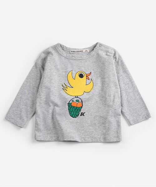 BOBO CHOSES(ボボショーズ)の「Flying Oranges長袖Tシャツ【ベビー】(その他ベビーウェア・キッズ・グレー・80/95)」の3枚目の写真
