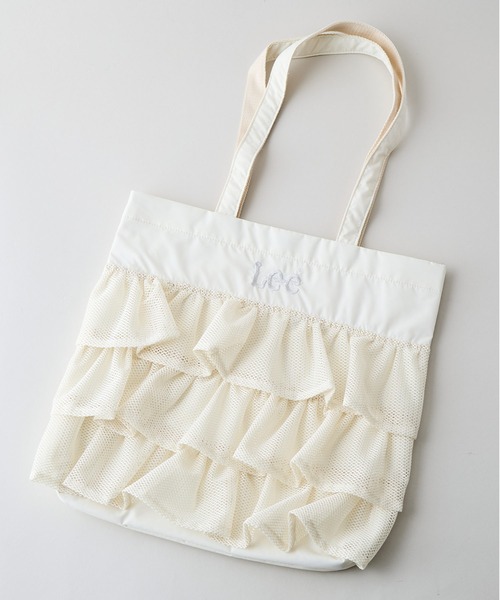 セール】【LEE/リー】【夏を彩る涼感メッシュ】メッシュフリル トート