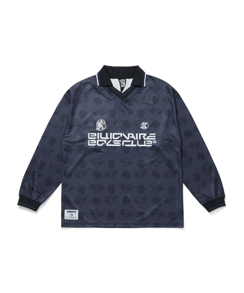 BILLIONAIRE BOYS CLUB(ビリオネア・ボーイズ・クラブ)の「D&D FOOTBALL SHIRT(Tシャツ/カットソー・メンズ・ブラック/グレー・LARGE/MEDIUM/X-LARGE)」の1枚目の写真