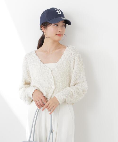 PROPORTION BODY DRESSING(プロポーションボディドレッシング)の「テープヤーンカーディガン / 1216174303(カーディガン/ボレロ・レディース・ブルー/ピンク/ホワイト系その他・FREE)」の5枚目の写真