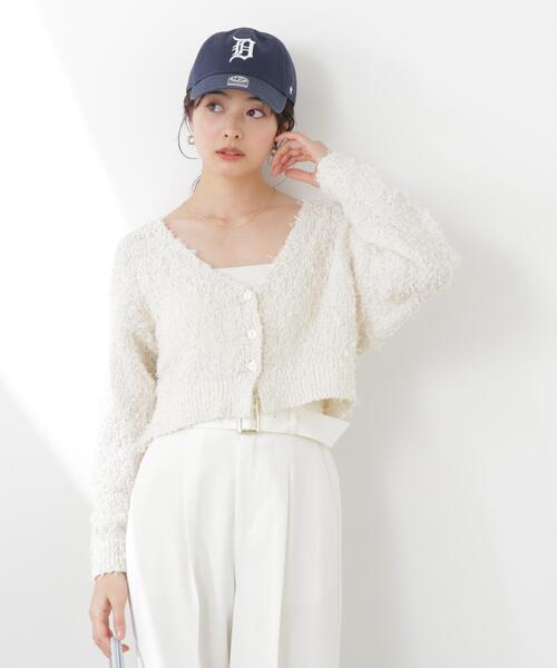 PROPORTION BODY DRESSING(プロポーションボディドレッシング)の「テープヤーンカーディガン / 1216174303(カーディガン/ボレロ・レディース・ブルー/ピンク/ホワイト系その他・FREE)」の8枚目の写真