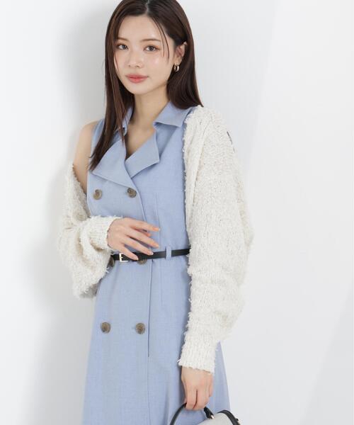 PROPORTION BODY DRESSING(プロポーションボディドレッシング)の「テープヤーンカーディガン / 1216174303(カーディガン/ボレロ・レディース・ブルー/ピンク/ホワイト系その他・FREE)」の9枚目の写真