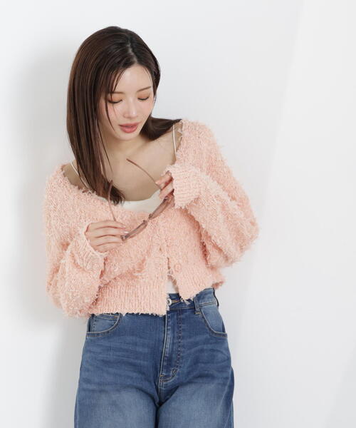 PROPORTION BODY DRESSING（プロポーションボディドレッシング）の「テープヤーンカーディガン / 1216174303（カーディガン/ボレロ・レディース・ブルー/ピンク/ホワイト系その他・FREE）」の11枚目の写真