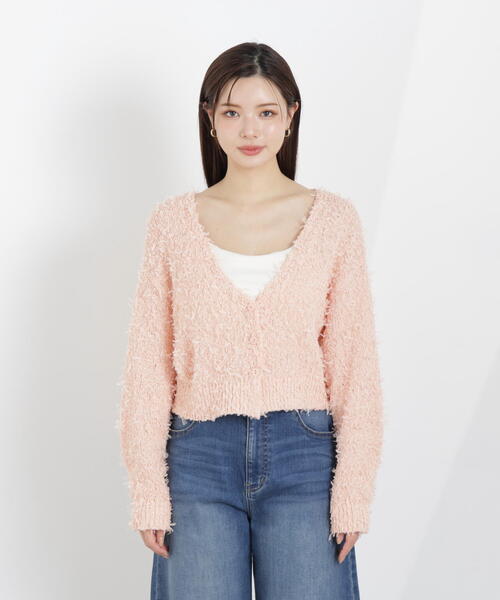 PROPORTION BODY DRESSING（プロポーションボディドレッシング）の「テープヤーンカーディガン / 1216174303（カーディガン/ボレロ・レディース・ブルー/ピンク/ホワイト系その他・FREE）」の17枚目の写真