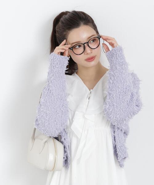PROPORTION BODY DRESSING(プロポーションボディドレッシング)の「テープヤーンカーディガン / 1216174303(カーディガン/ボレロ・レディース・ブルー/ピンク/ホワイト系その他・FREE)」の8枚目の写真