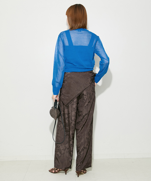 journal standard L'essage（ジャーナルスタンダードレサージュ）の「《/アンサンブル対応》ALLONGE クルーカーディガン（カーディガン/ボレロ・レディース・ブルー系その他/チャコールグレー/ブラック・FREE）」の21枚目の写真