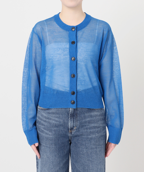 journal standard L'essage（ジャーナルスタンダードレサージュ）の「《/アンサンブル対応》ALLONGE クルーカーディガン（カーディガン/ボレロ・レディース・ブルー系その他/チャコールグレー/ブラック・FREE）」の11枚目の写真