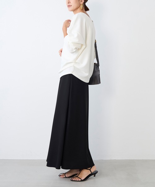 MICA&DEAL（マイカ＆ディール）の「バイアスイージースロングスカート（スカート・レディース・ブラウン/グレイッシュベージュ/ブラック・FREE）」の22枚目の写真