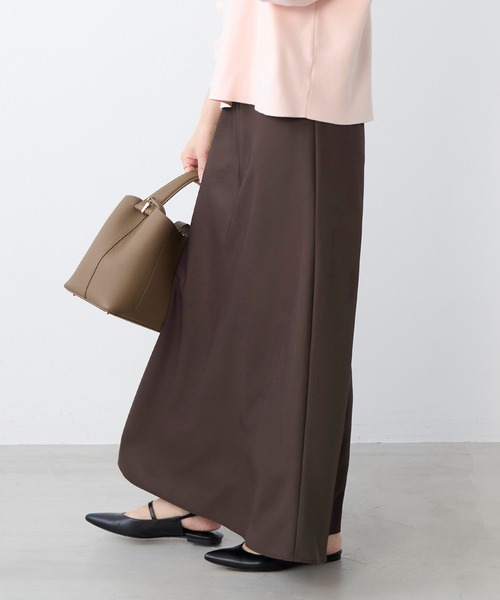 MICA&DEAL（マイカ＆ディール）の「バイアスイージースロングスカート（スカート・レディース・ブラウン/グレイッシュベージュ/ブラック・FREE）」の10枚目の写真