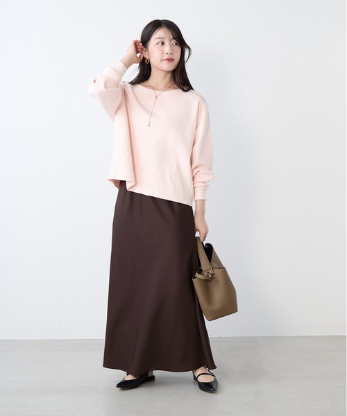 MICA&DEAL（マイカ＆ディール）の「バイアスイージースロングスカート（スカート・レディース・ブラウン/グレイッシュベージュ/ブラック・FREE）」の11枚目の写真