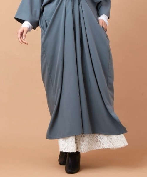 カヤ（カヤ）の「【カヤ】透き花インナースカート（スカート・レディース・ブルー/スミクロ/ホワイト系その他・FREE）」の6枚目の写真