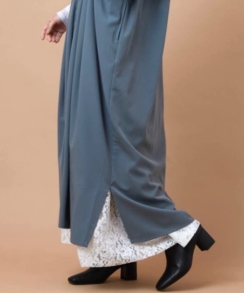 カヤ（カヤ）の「【カヤ】透き花インナースカート（スカート・レディース・ブルー/スミクロ/ホワイト系その他・FREE）」の7枚目の写真