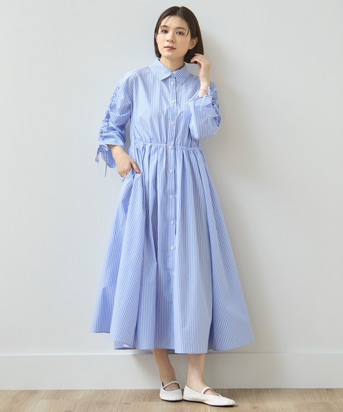 petit main（プティマイン）の「【リンク】シャツワンピース（ワンピース・キッズ・グリーン/ライトブルー/ライトピンク・90cm/100cm/130cm/110cm/80ｃｍ/120cm）」の9枚目の写真