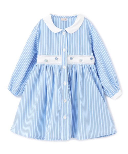 petit main（プティマイン）の「【リンク】シャツワンピース（ワンピース・キッズ・グリーン/ライトブルー/ライトピンク・90cm/100cm/130cm/110cm/80ｃｍ/120cm）」の13枚目の写真